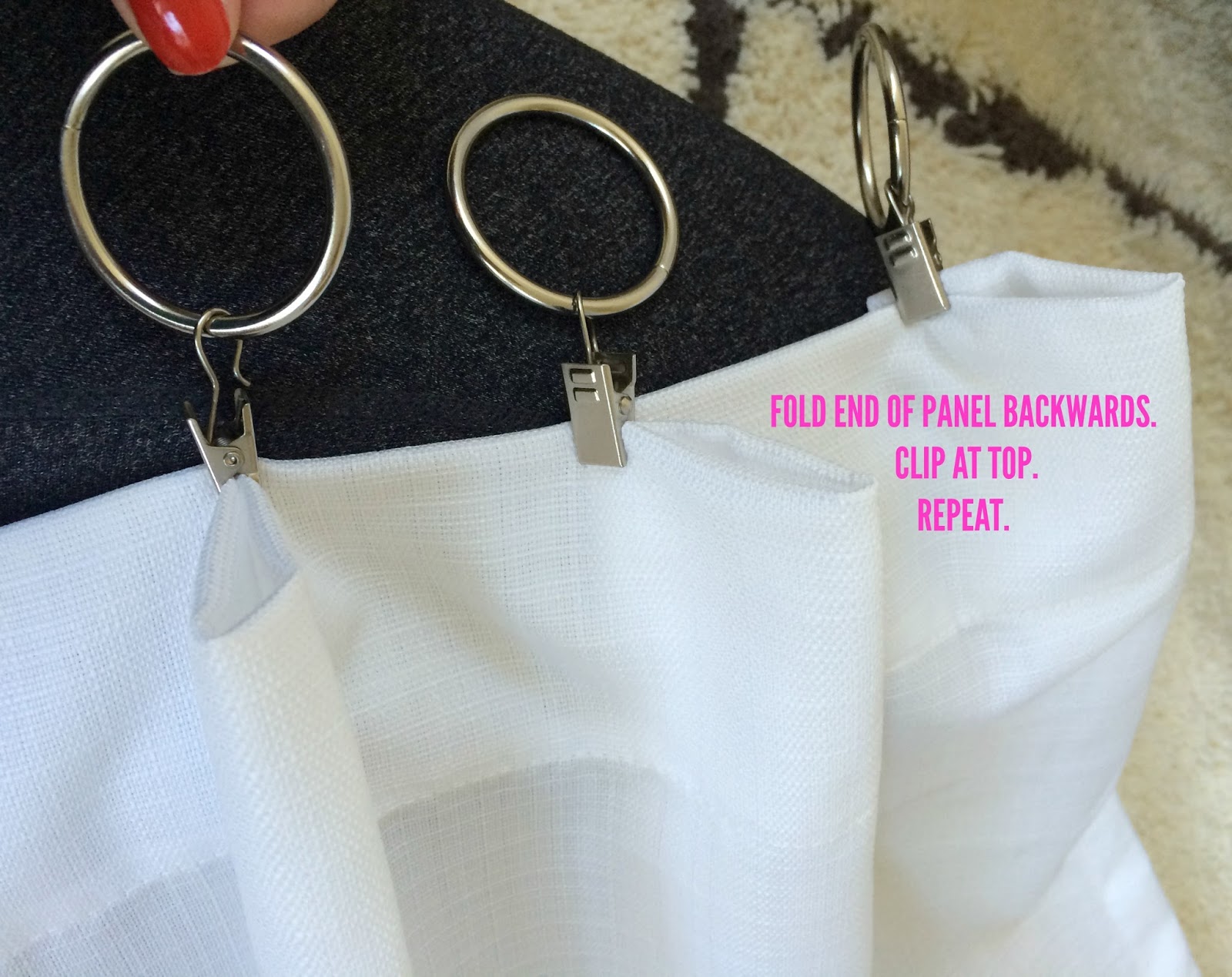 DIY No Sew Two Toned Curtains LiveLoveDIY Bloglovin’